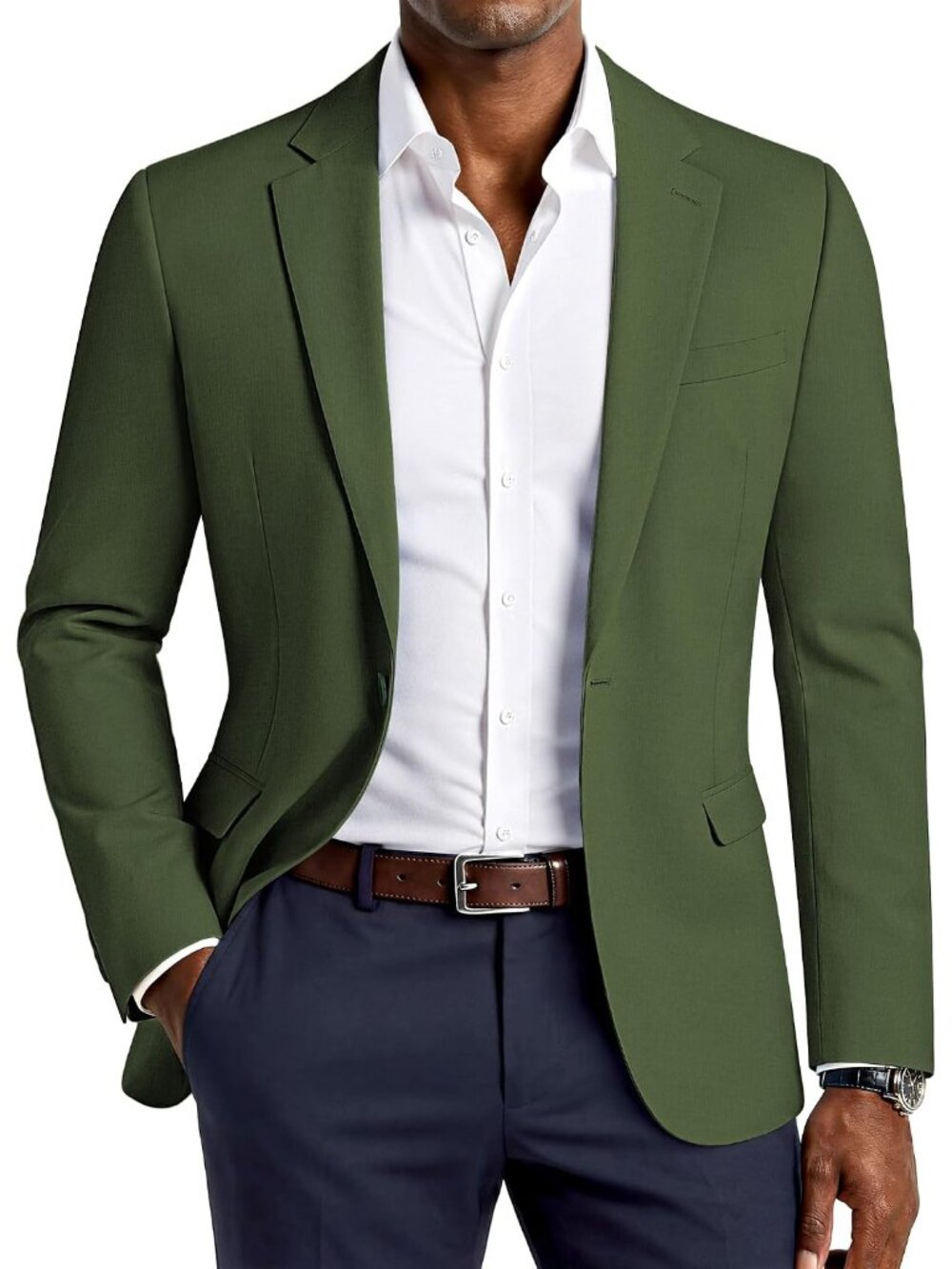 Men's Lightweight Sport Coat Casual Blazer Slim Suit Jacket
